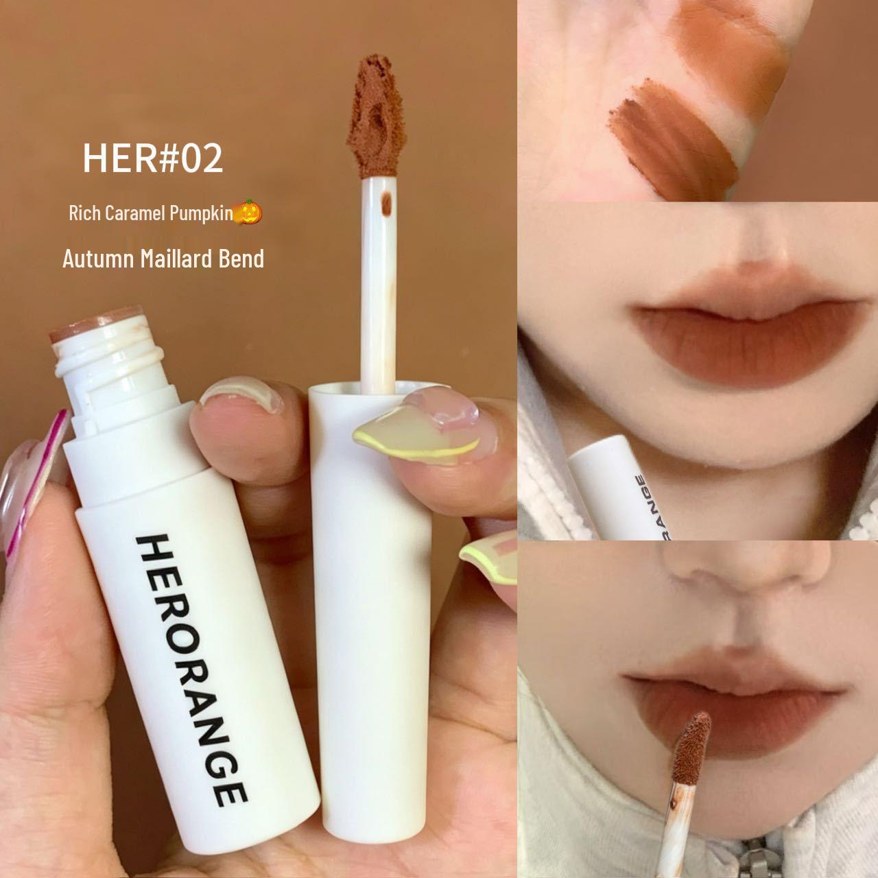 HERORANGE High Street Nude Beige Matte Lip Glaze 2g