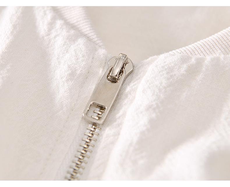 Męska kurtka baseballowa L951 w stylu retro casual – Jesienna odzież wierzchnia z bawełny i lnu