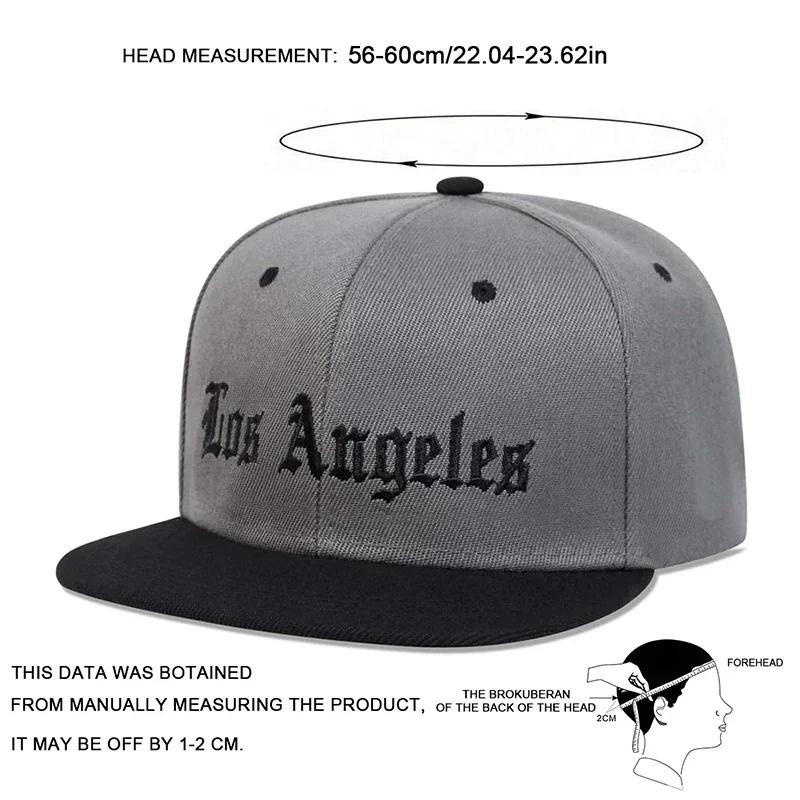 Women Los Angeles Embroidery Hip-Hop Hats Spring And Autumn Outdoor Use Adjustable Sportss Casual Baseball Caps Sunscreen Hat For Men And