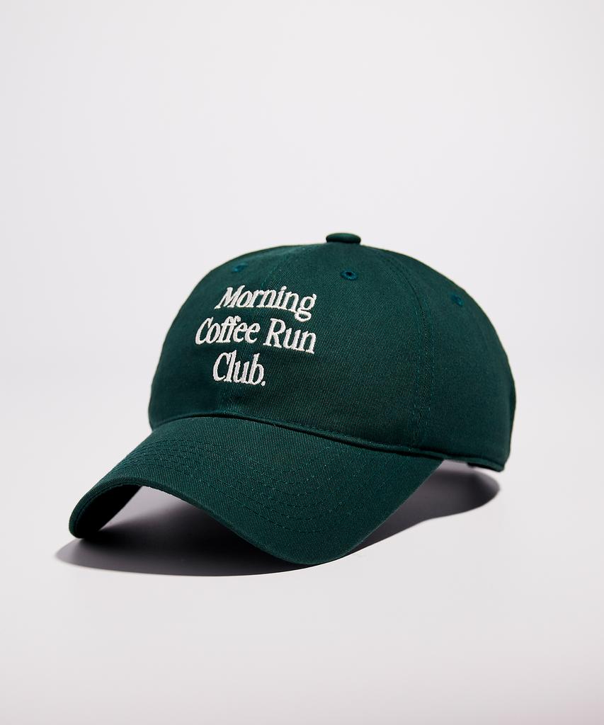 Moningkeopileonkeulleob Lettering Logo Ball Cap_Green