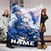 Personalized Custom Name Blanket - Genshin Impact characters Print Design,Blanket for Sofa,Bed,Travel,Camping - Soft and Warm, Great Gift