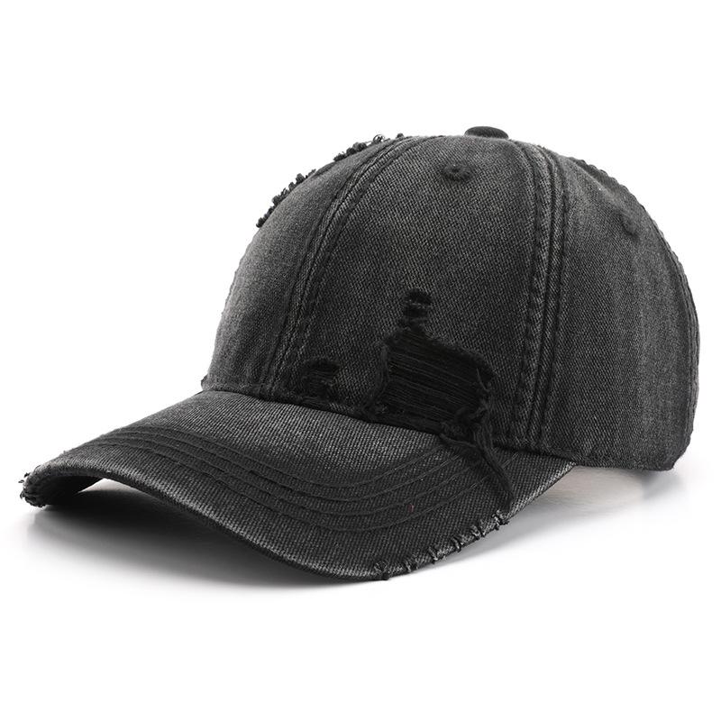 Hat Spring and Autumn Women's Retro Washed Solid Color Light Board Baseball Cap Outdoor Sports Travel Sunscreen Shade Cap