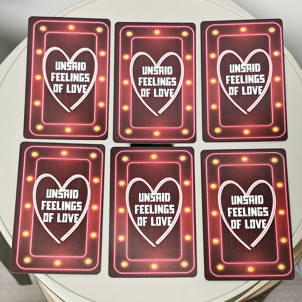 90 Pcs Oracle Cards 10*6cm Unsaid Feelings of Love, Channeled Messages From Soulmate, Twin Flame & Karmic Partnership