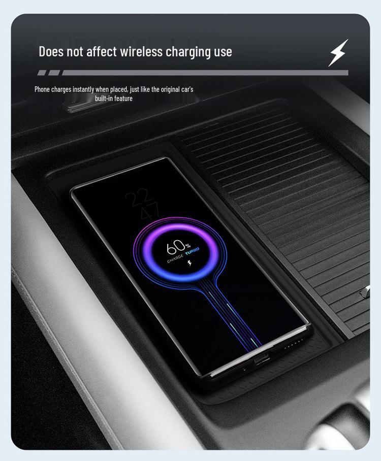 Deep Blue G318 Wireless Charging Silicone Pad for Car Console Decoration