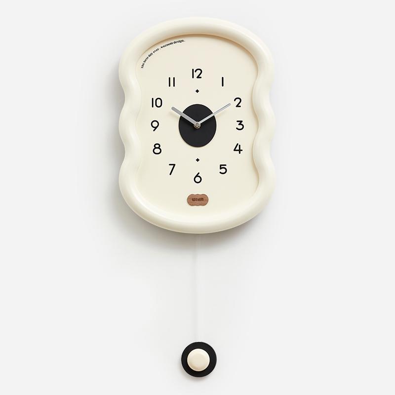 Simple Cartoon Clock Wall Interior Cute Korean Bedrooms Digital Clock Wall Restaurant Fashion Horloge Murale Room Decorations