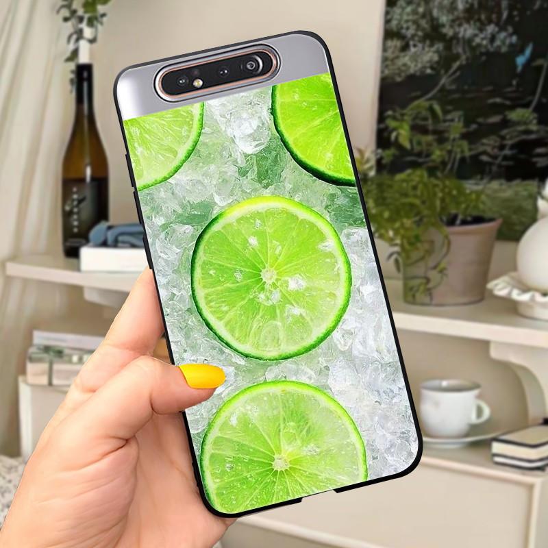 Case For Samsung A80 Case Soft Silicone Cartoon Back Cover For Samsung Galaxy A80 GalaxyA80 A 80 A805 Fundas shell Black coque
