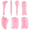 1/7pcs Resin Face Massage Tools Gua Sha Face Skin Care Massager Sticks Lotus Seedpod Shape Facial Lifting Dark Spots Care Tool
