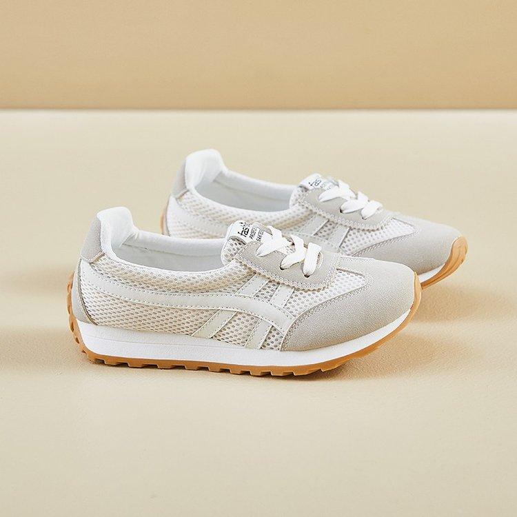 Sneakers New spring and summer sub soft-soled breathable casual shoes running dad shoes 35 бежевый