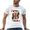 Herz-König Spielkarte T-Shirt Atmungsaktives Reise-T-Shirt
