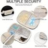 Bling Pill Organizer with 8 Compartments Portable Pill Case Crystal Diamond Small Pill Container Daily Pill Organizer Container
