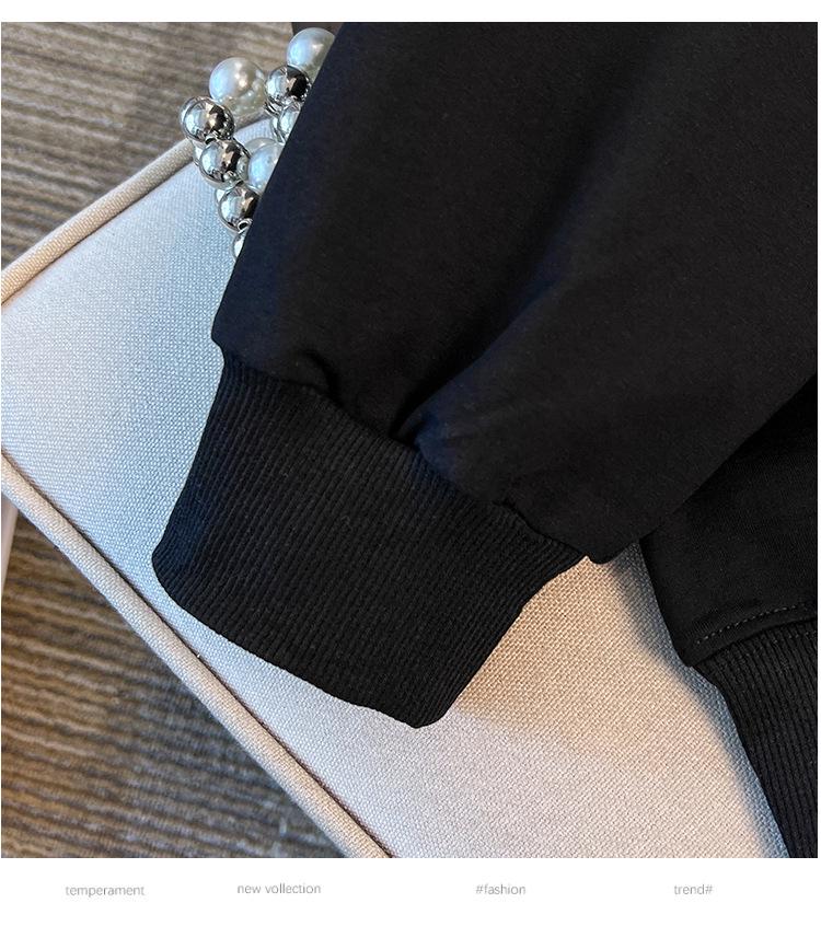 Plus Size Autumn Lapel Hoodie, 200-350 Jin, Loose Fit, Chest 150/160-6070