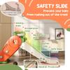 3 In 1 Foldable Toddler Slide with Basketball Hoop, Climber, Carrot-themed, for 1-3 Years