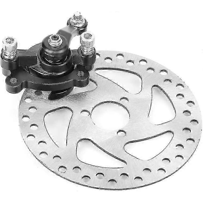 Hinterradbremsensatz, Mini-Roller-Hinterradscheibenbremsensatz aus Aluminiumlegierung, Bremsscheibe + Bremssattel für Mini-Benzin- oder Elektro-Go-Kart/ATV/Mini-Roller/SUV