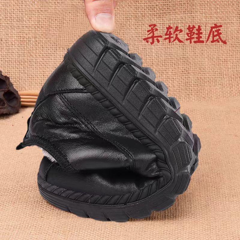 Old Beijing Cloth Shoes Mother Shoes Winter Old Lady Women's Shoes Comfortable Thickened Velvet Non-slip Warm Middle and Old Cotton Shoes