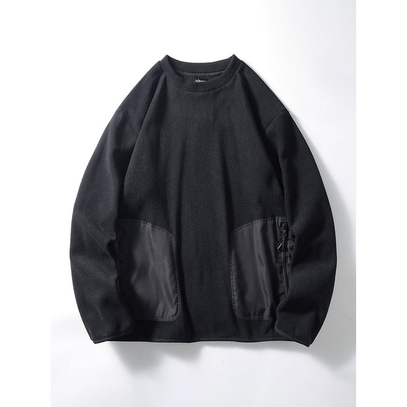 Retro Double-Sided Polar Fleece Fall and Winter Hooded Outwear Parka