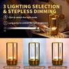 HPH Retro Table Lamp Coffee Table Decor Bedroom Decoration Rechargeable Touch Bed Side Nordic Led Lamp Bedside Desk Light