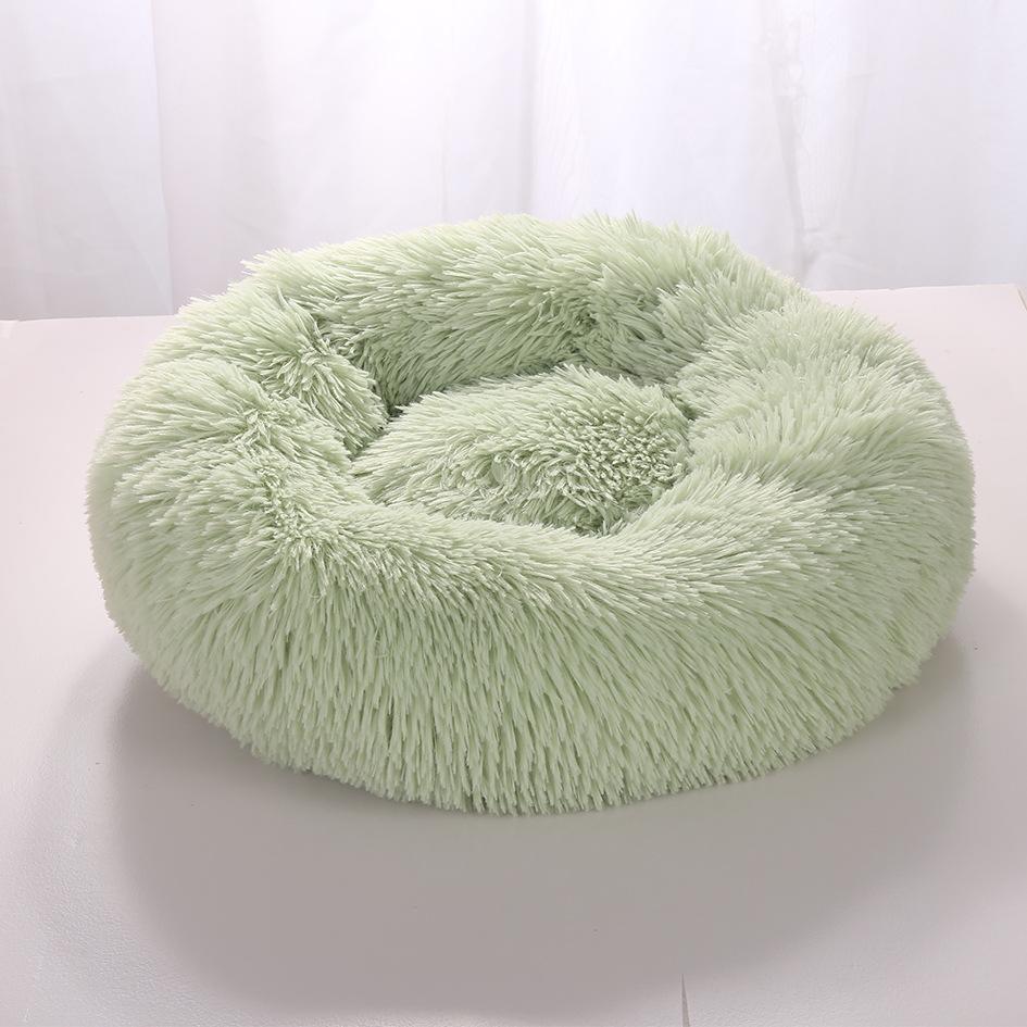 Super Soft Dog Bed Plush Cat Mat Dog Beds Round Cushion Pet Product Accessories Washable Dog and Cat Cushion Bed Winter Warm Sofa Hot Sell