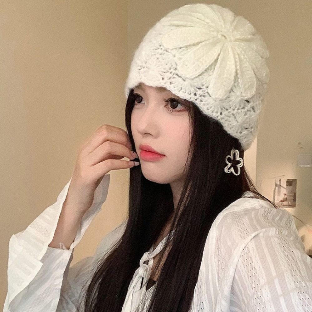 Bohemian Style Beanies Hat Thin Weave Cap Fashion Hollow Out Knitted Hat  Apparel Accessories