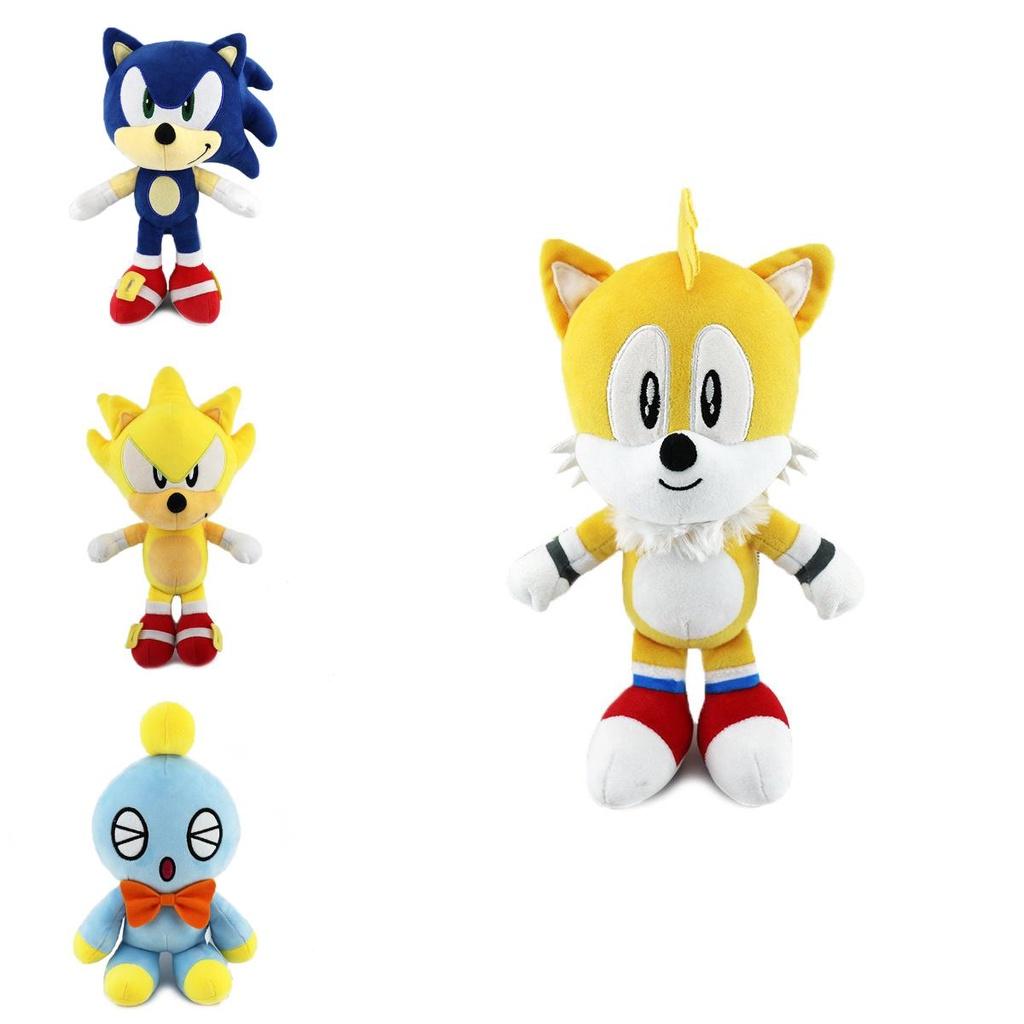 Sonic Plush Toy Soft Stuffed Doll Cute Design Fluffy Style Bedroom Ornaments