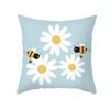 Office Living Room Home Pillowcase Car Ornaments Cartoon Bee Print Pillowcase