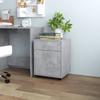 VidaXL Cabinet On Wheels Concrete Grey 45x38x54 Cm Chipboard