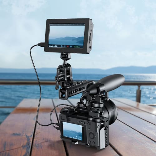 SMALLRIG Shotgun Microphone Holder with Cold Shoe - BSM2352