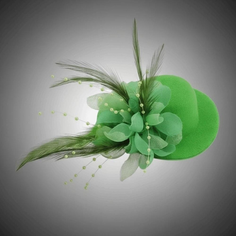 

Exquisite Feather Top Cap Hairpin Solid Color Hair Accessories for Girls for Gift