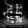 280ml Rotierendes Whiskey-Glas Old Fashioned Glas zum Trinken von Bourbon, Scotch, Cocktails oder Tee, Whisky