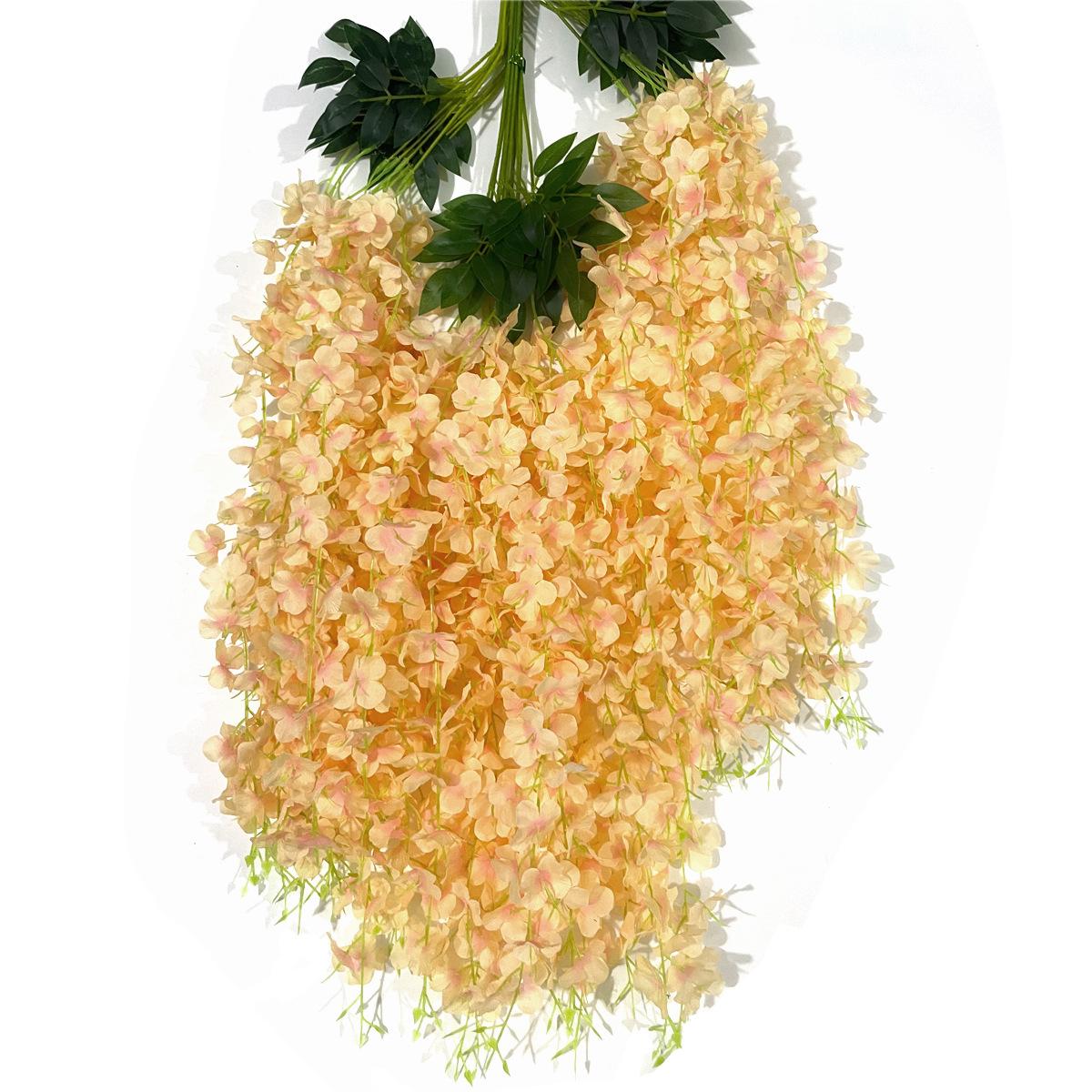 

Имитация цветка глицинии, украшение свадебной арки, имитация цветка фасоли, ветка цветка фасоли, подвесной цветок, лоза, искусственный цветок