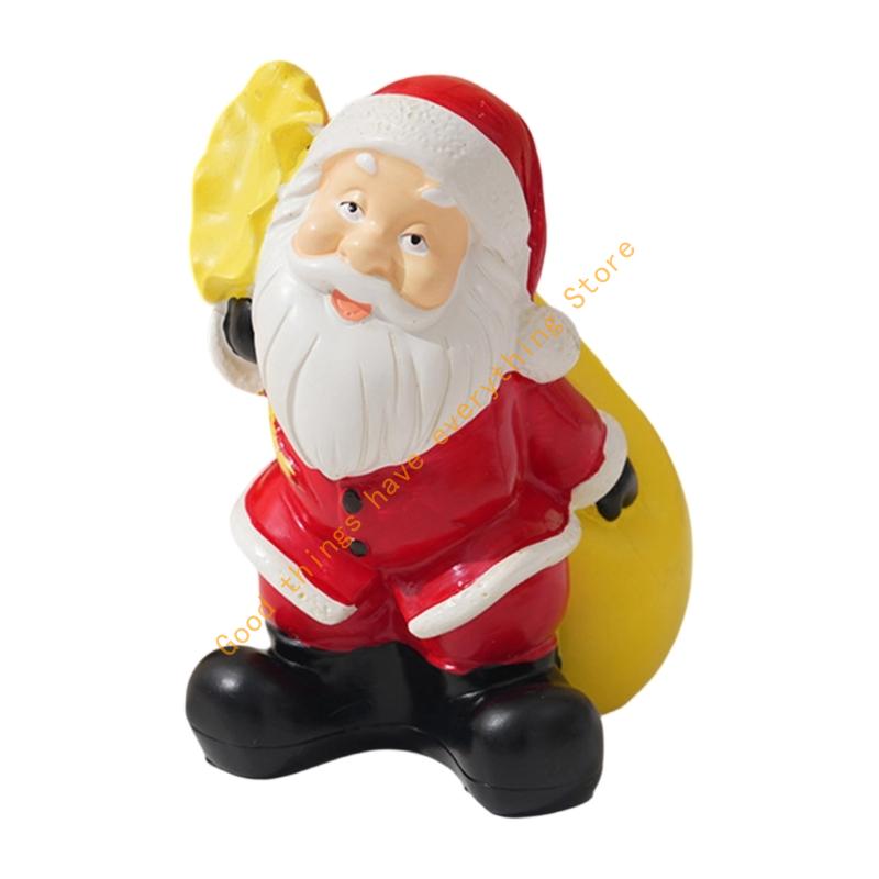 Christmas Figurine Figure Decors Resin Santa Clauses Statue Christmas Decorative Figurine Table Centerpieces for Holiday 55KF