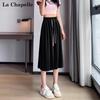 La Chapelle Women's High-Waist Wide-Leg Capri Culottes