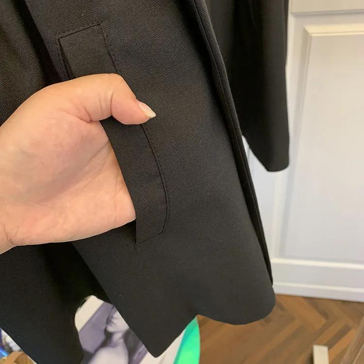 Women's Spring/Autumn Korean Style Loose Casual Suit Vest Design Unique Outerwear Top