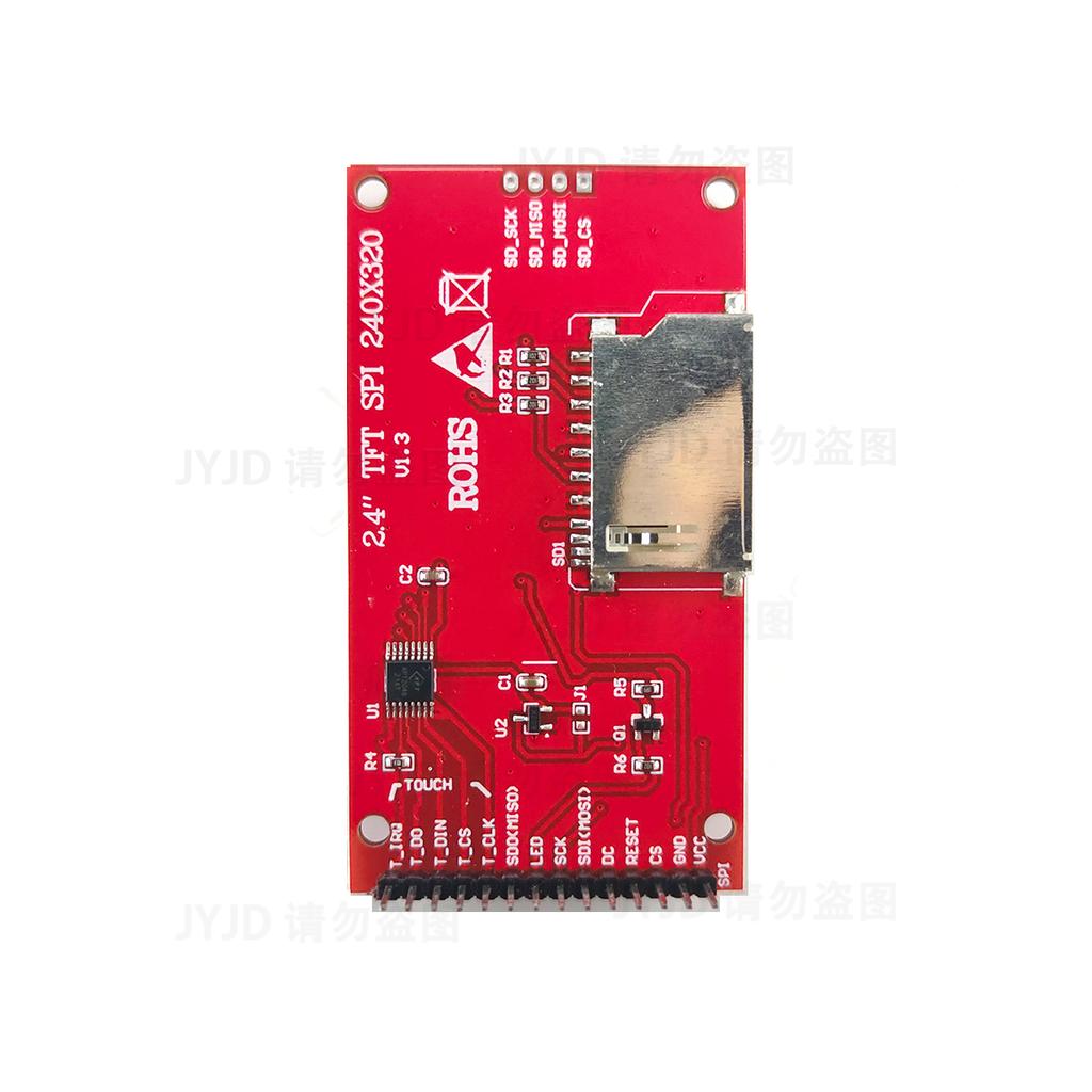 2,4" 2,4 Zoll 240x320 SPI TFT Serieller Port Modul 5V/3,3V PCB Adapter Micro SD Karte ILI9341 / ST7789V LCD Display Für Arduino