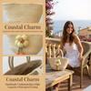 Portable Straw Woven Tote Bag High-capacity Flower Bucket Bag Handmade All-Match Handbag Beach