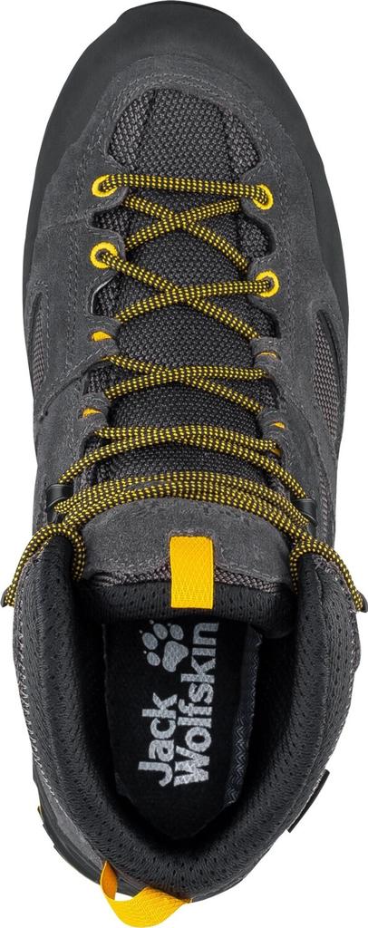 Hiking Shoes Jack Wolfskin Force Crest Texapore Mid (4048012) Black/burly Yellow XT