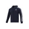 adidas Free Shipping With AdiClub Essentials Fleece 3 Stripes Full Zip Hoodie GK9053