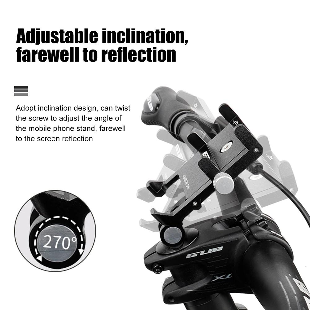 GUB G-95 Adjustable Bicycle CellPhone Mount Aluminum Alloy Bicycle Stem Mount Bracket Centered Installation Cycling Accessories