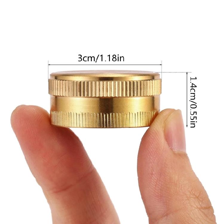 2/4Pcs Garden Hose Caps Brass Hose Garden Hose Connectors Brass Caps 3/4" Female