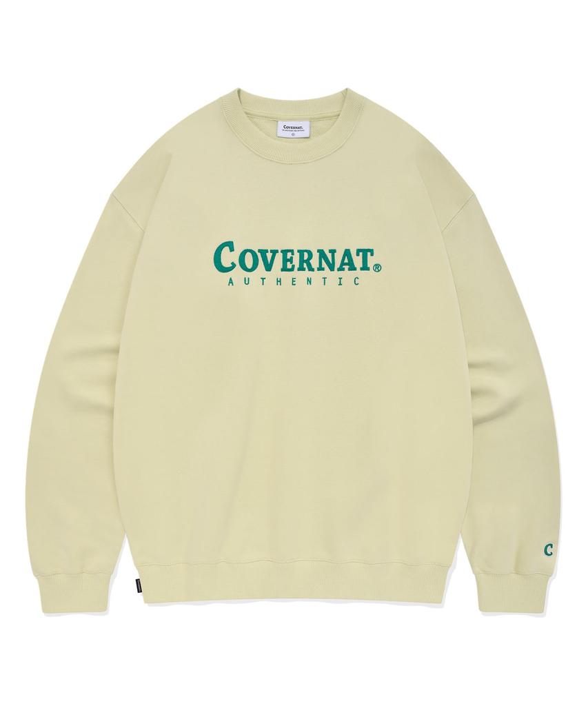 COVERNAT Authentic Logo Sweatshirt Light Green