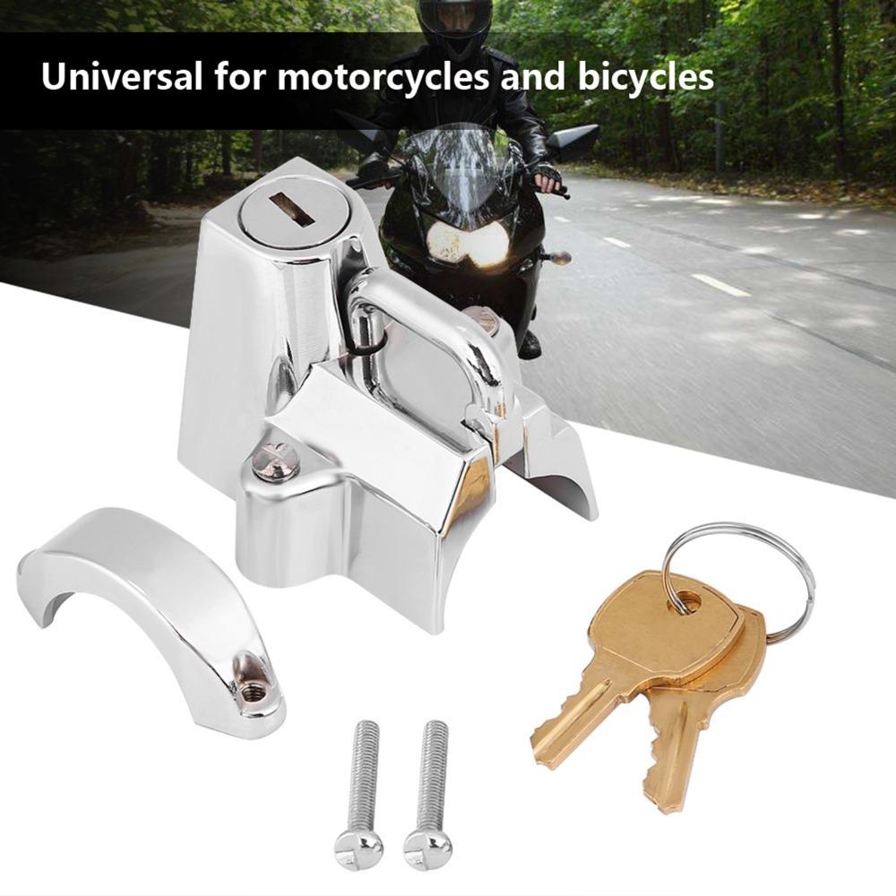 Stainless steel Helmet Lock Hook Silver Motorcycle Helmet Lock Helmet Anti Theft Setup