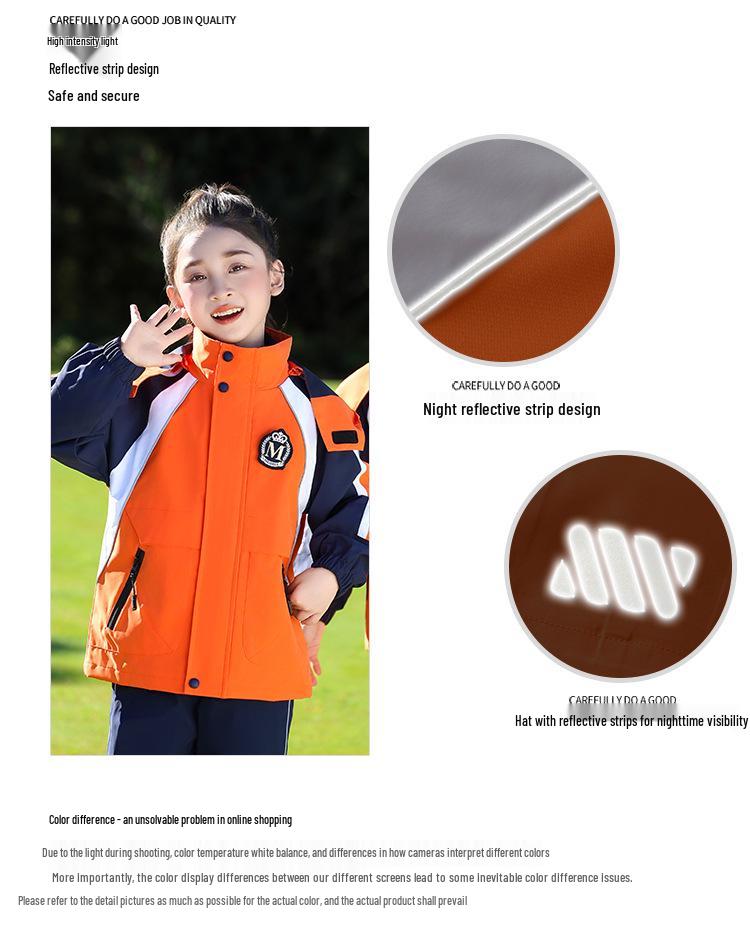 Elementary Student Seasonal Uniform Set: Windbreaker & Winter Outfit