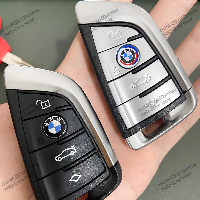 11mm 14mm Samolepka s logem emblému na ovladač klíče od auta Náhradní pro BMW E46 E90 F10 F30 G20 X1 X3 X5 M Performance 50. výročí