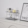 Iron Desktop Organizer: Mug, Cup, & Cosmetics Holder, Bathroom & Office Shelf