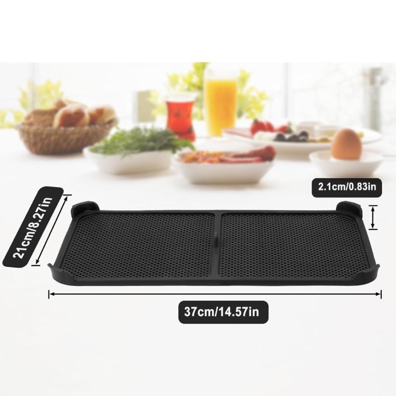 Nonstick Air Fryers Silicone Splatter Shield with Enhancing Airflows Design Reusable Dishwasher Safe Kitchen Supplies