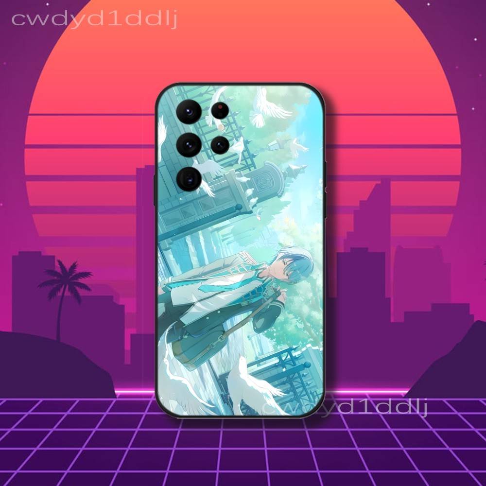 Toya Aoyagi P-Project SEKAI Phone Case For Samsung S10,S21,FE,S21 ,S26,S25,S24,S23,Ultra,S9,S22,Plus Black Shockproof TPU