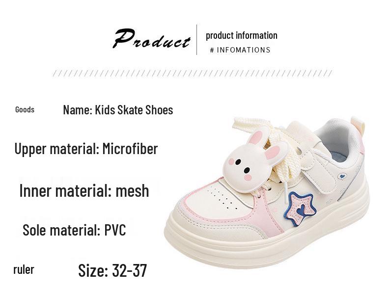 Frühling/Herbst 2026 Neuheiten: Süße Low-Top Skate-Schuhe mit weicher Sohle für kleine Mädchen