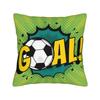 1Pc Goal Soccer Ball Pop Art Print Throw Pillow Cover,Suitable For Sofa,Bedroom,Living Room,A Energetic Gift For Football Fans