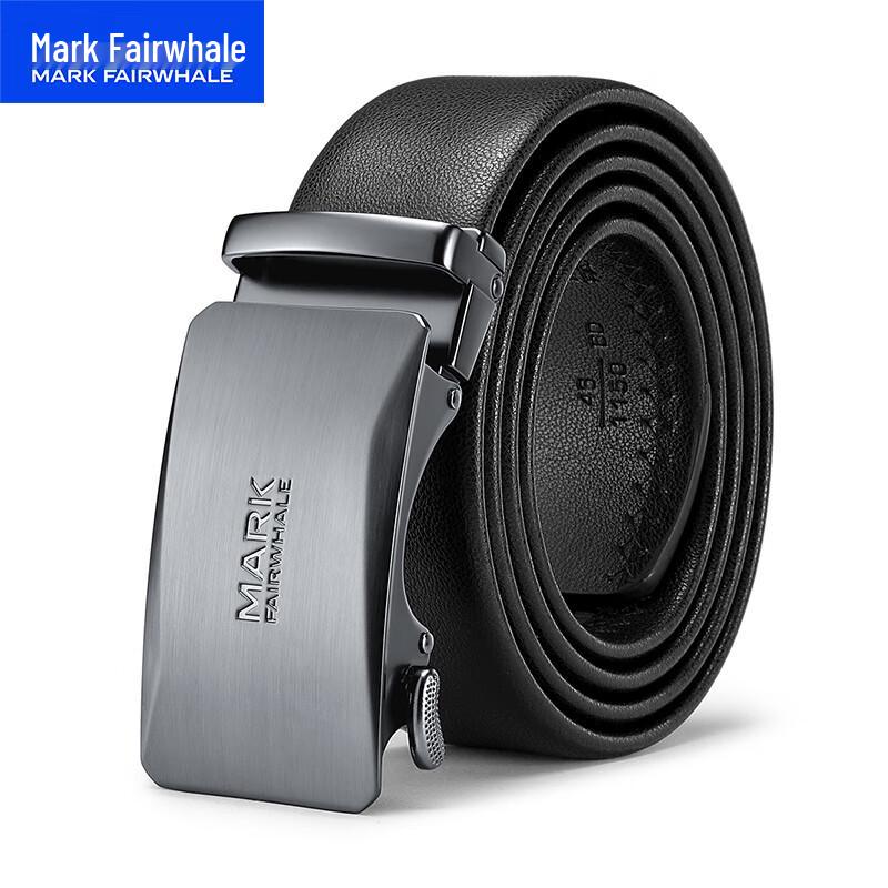 MARK FAIRWHALE Men s Automatic Buckle Leather Belt 120cm