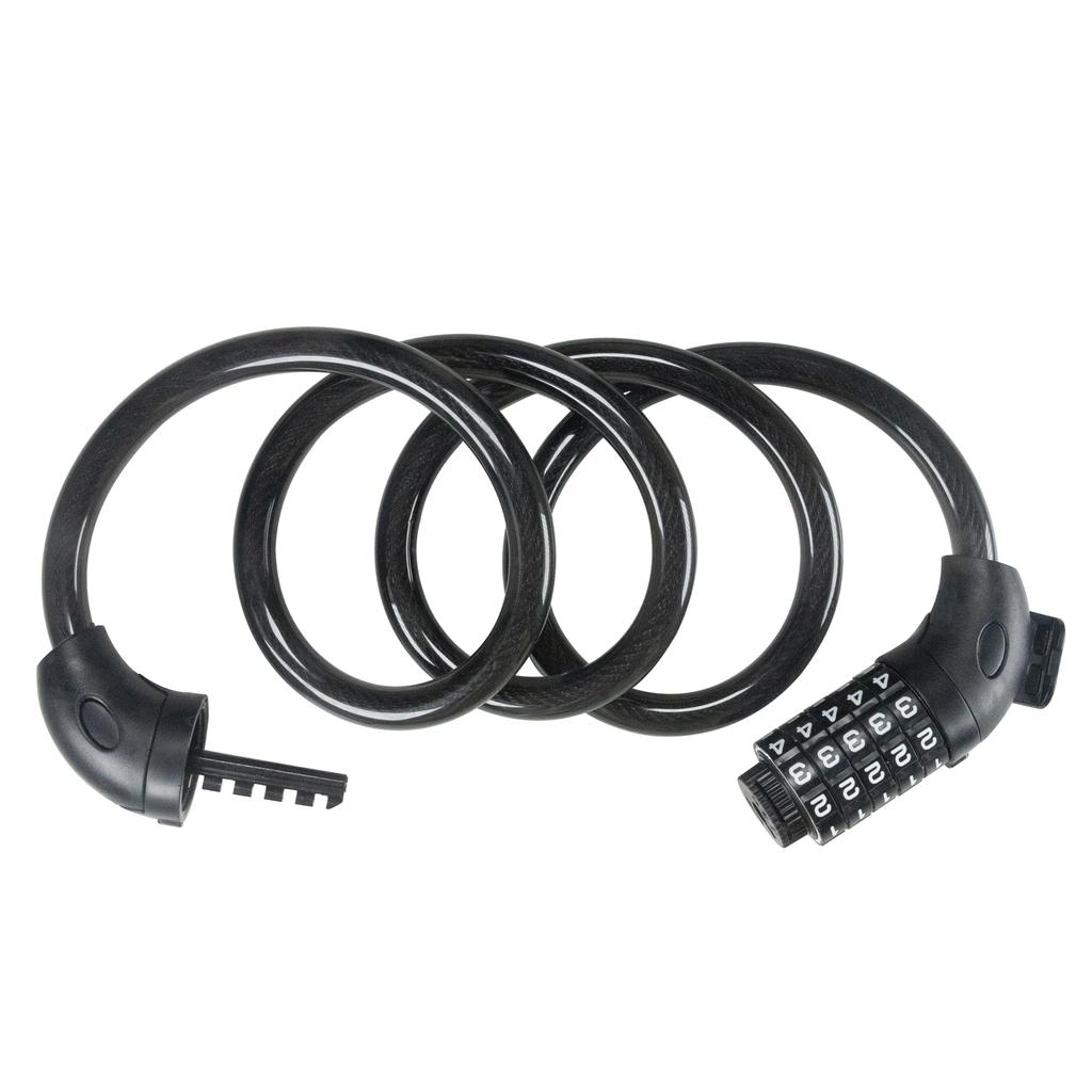 STEELMIGHT Wire Coil PIN Bicycle Dimple 12mm Diameter 5-Digit Lock, Wire, Code, Lock, Dial, Key,