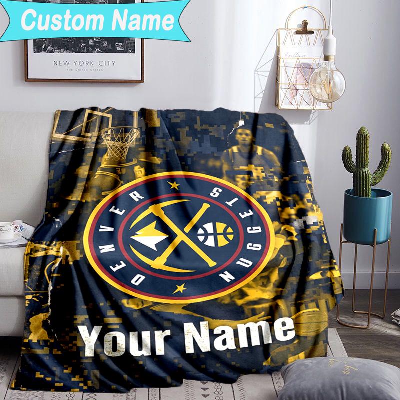 Custom Name Blanket Detroit Team Spirit Blanket Bedding Blanket for Travel, Camping, Living Rooms, Offices, Sofas, Fan Christmas Gift